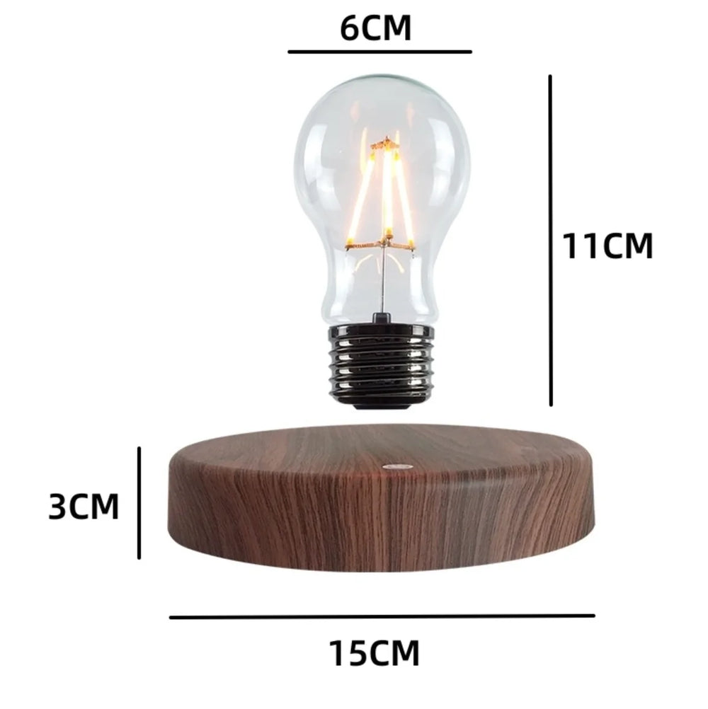 Maker's size drawing: bulb 6 cm across and 11 cm tall, round base 15 cm across and 3 cm thick