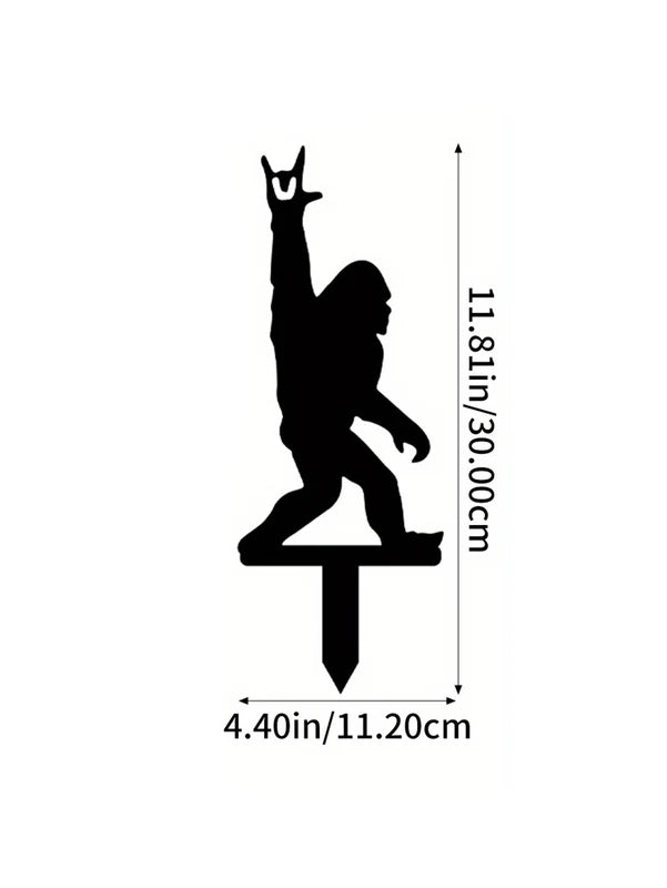 Patriotic Sasquatch Yard Stake
