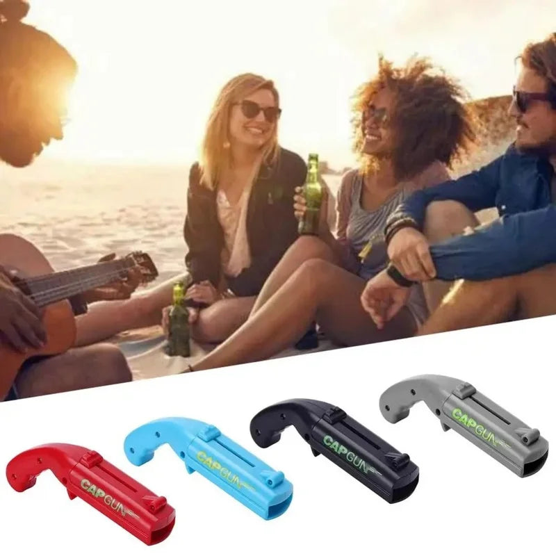 Cap-Launching Bottle Opener