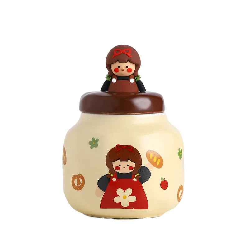 Household Ceramic Seasoning Jar Combination Set