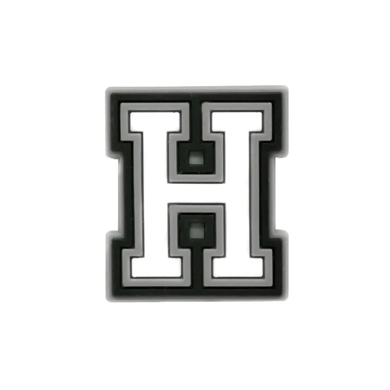 Letter H shoe charm