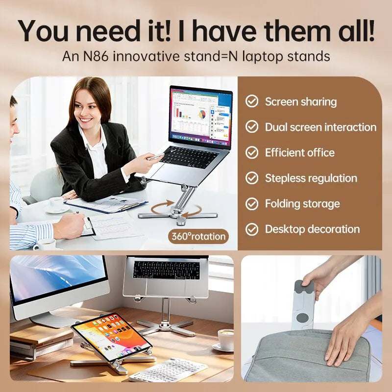 360-Degree Rotating Laptop Stand - view 5