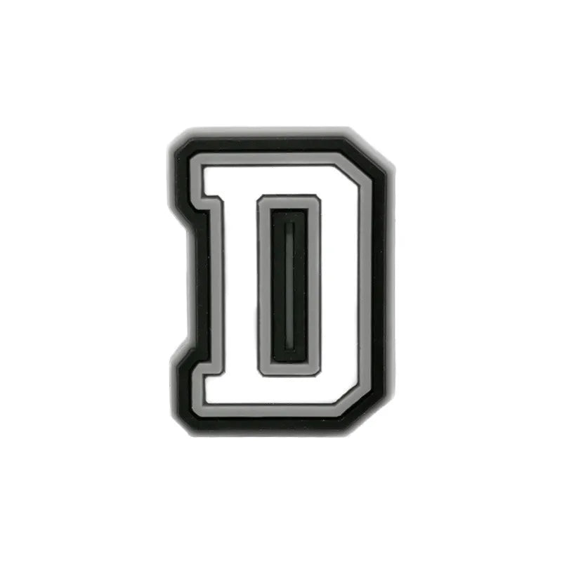 Letter D shoe charm