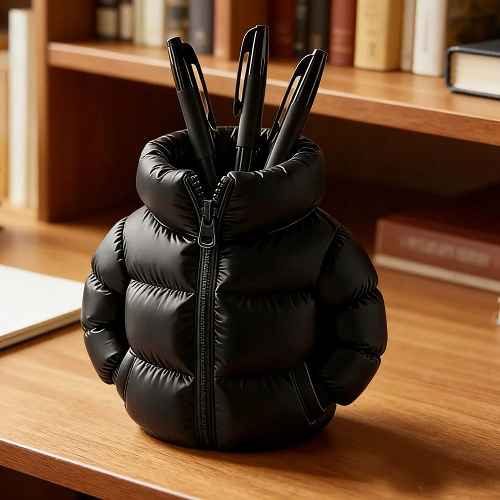 Puffer Jacket Pen Holder