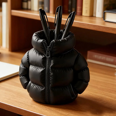 Puffer Jacket Pen Holder