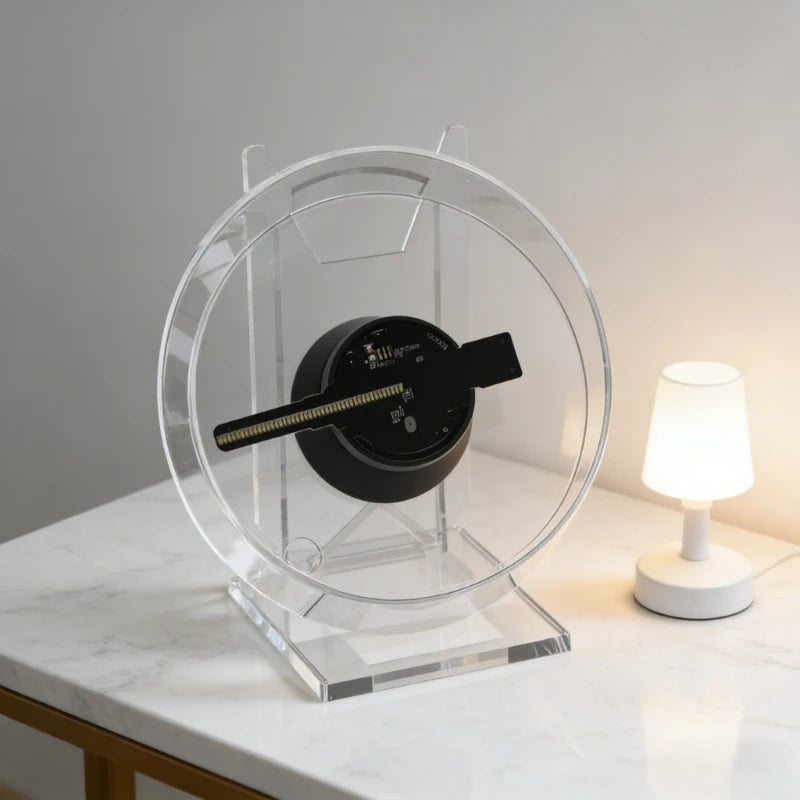 Mini Hologram Display Fan on acrylic stand