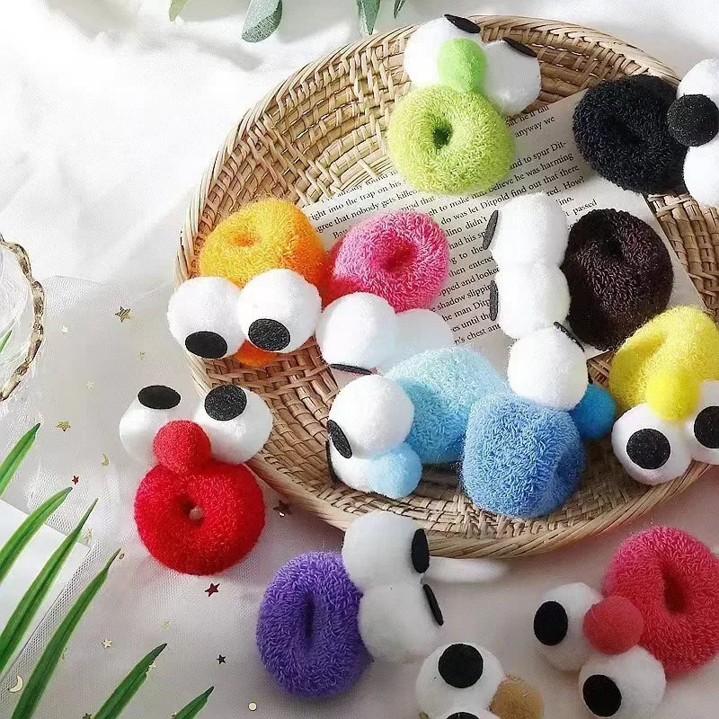 Googly Eye Pom Pom Hair Tie