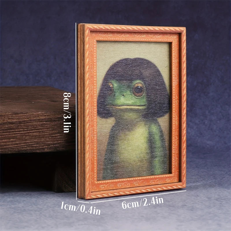 Framed Frog Portrait Magnet