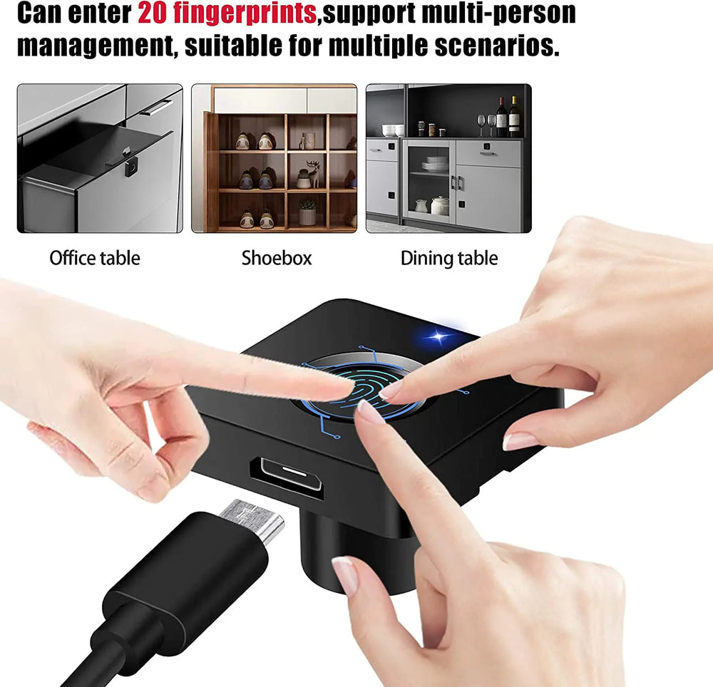Smart Fingerprint Drawer Lock
