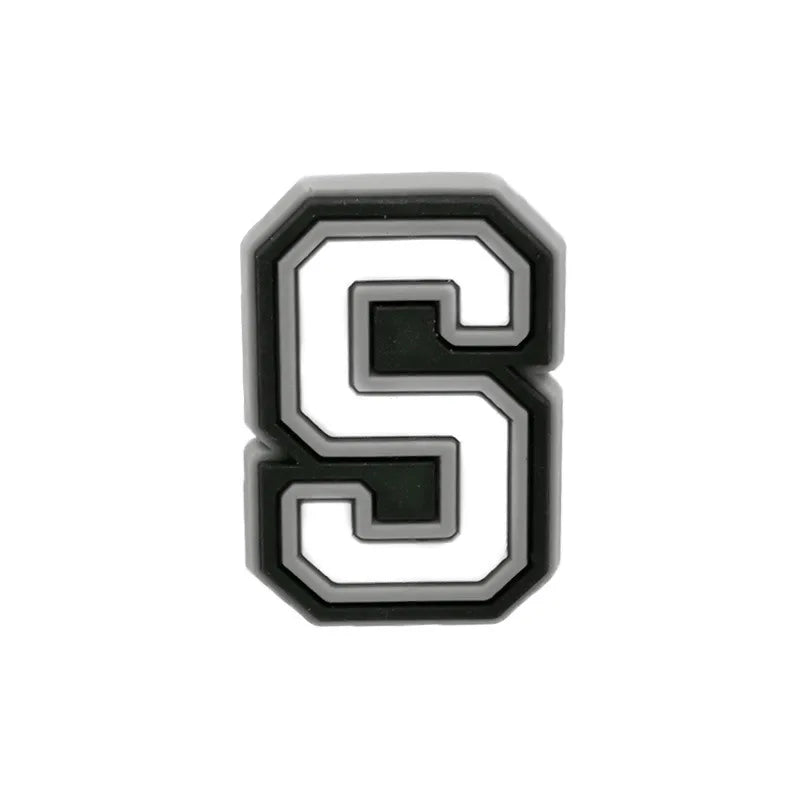 Letter S shoe charm