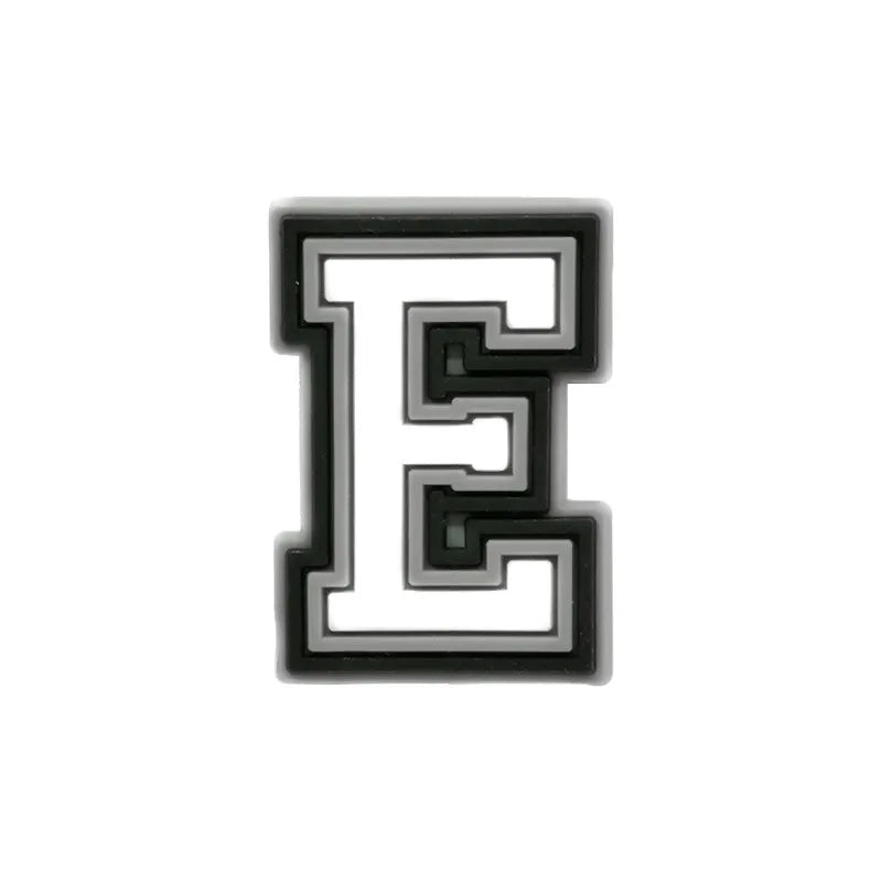 Letter E shoe charm