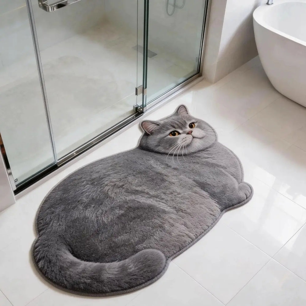 Cat Shaped Bath Mat