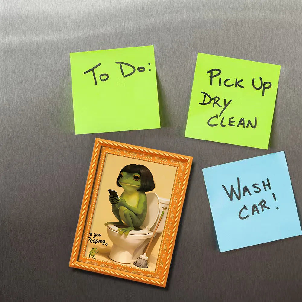 Frog Toilet Portrait Magnet – view 6