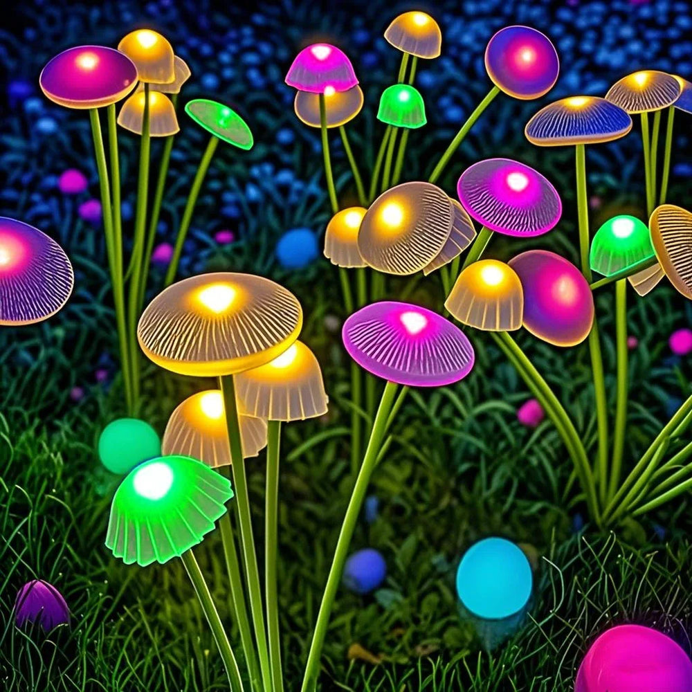 The colour changing version, caps lit in several colours at once