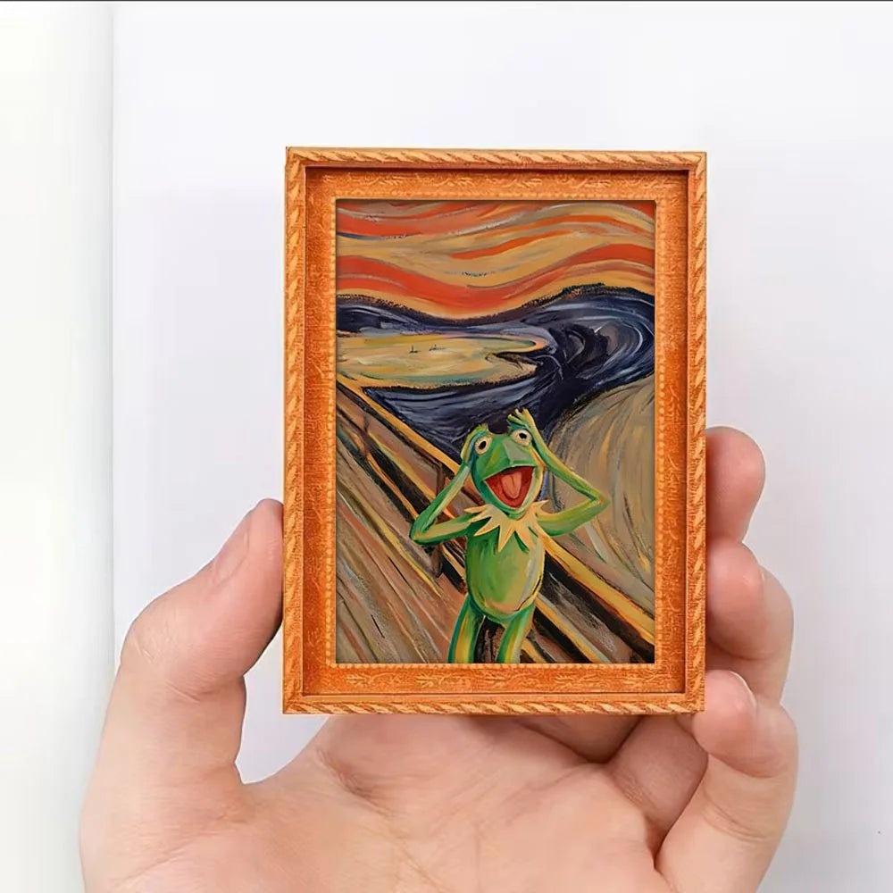 Abstract Screaming Frog Magnet - view 4