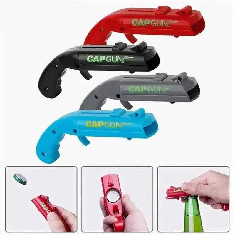 Cap-Launching Bottle Opener