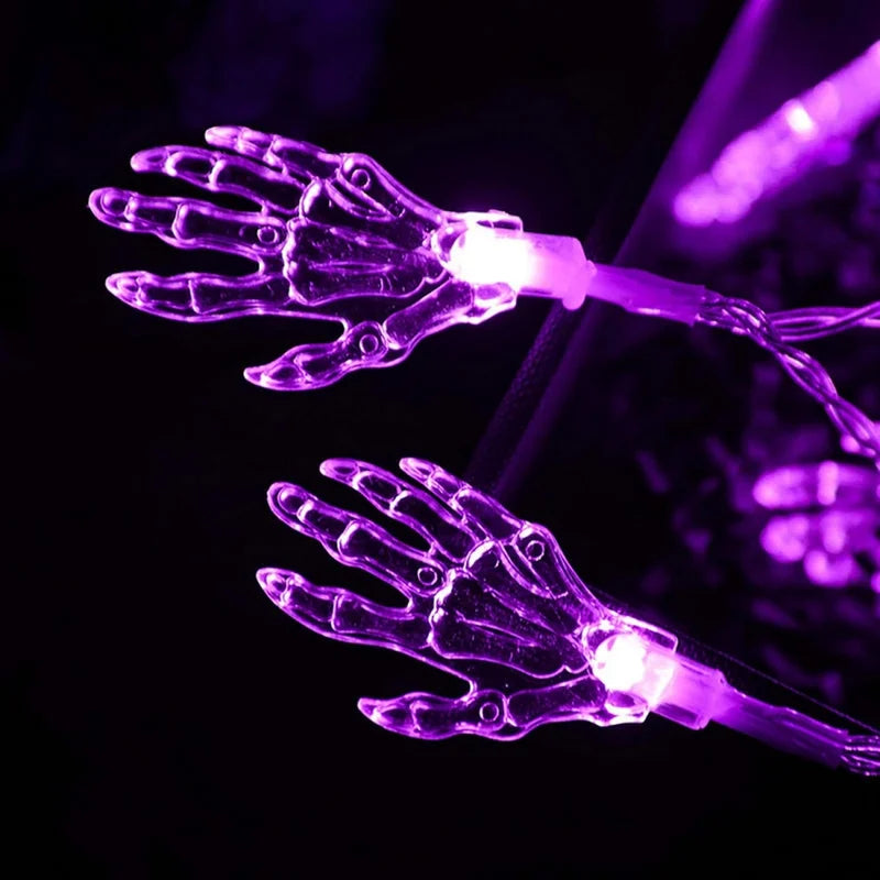Skeleton Hand String Lights