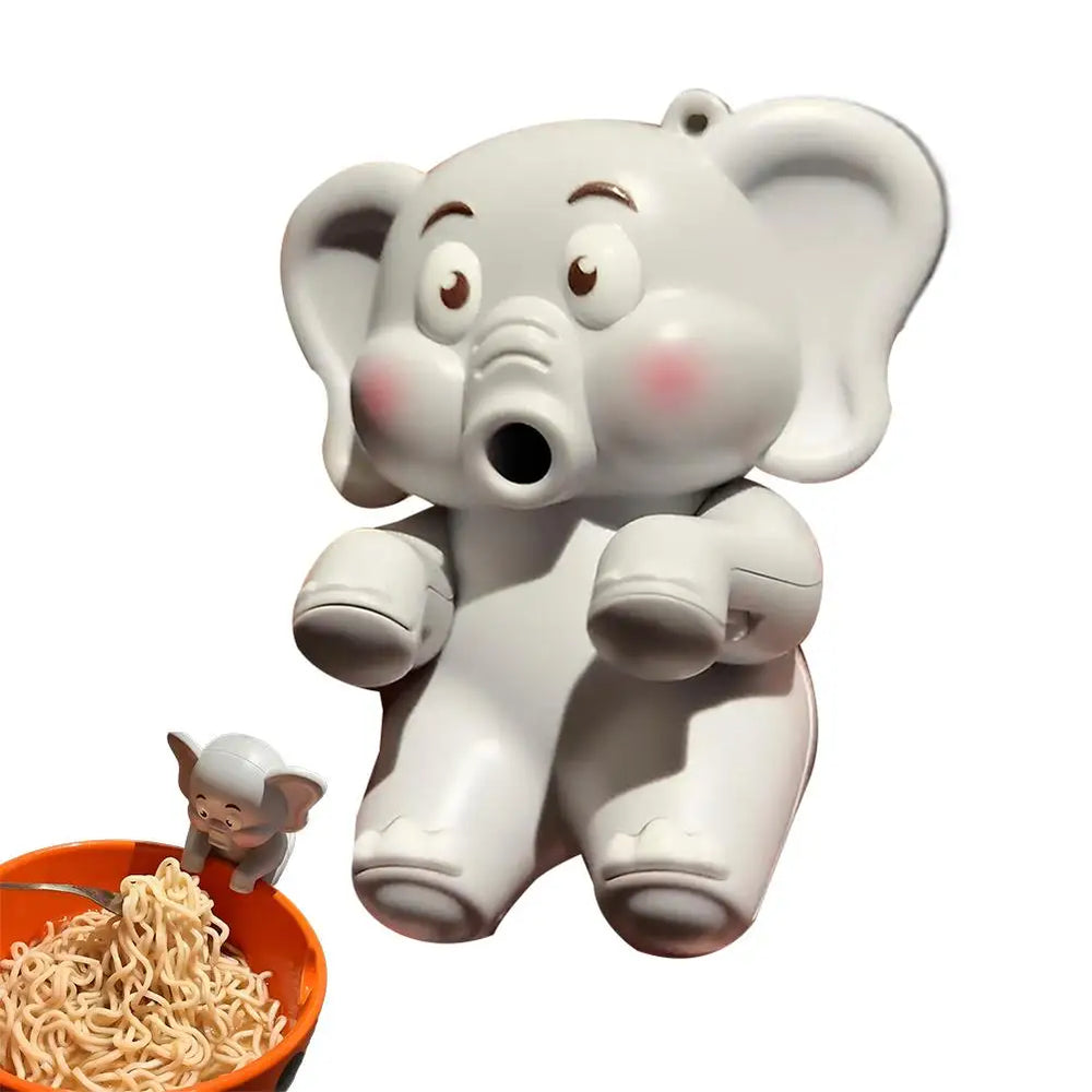 The Grey Elephant design photographed alone, seated with its trunk pointing forward as the air outlet