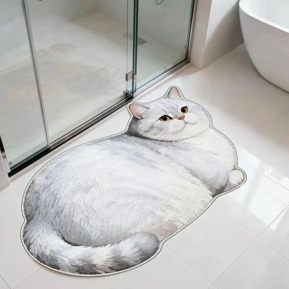 Cat Shaped Bath Mat