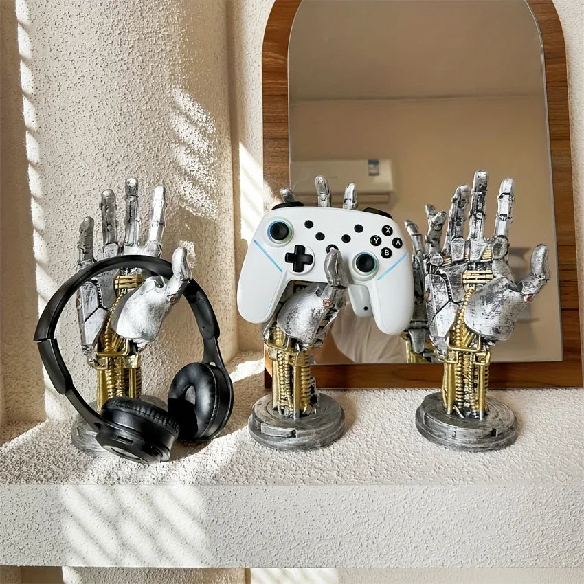 Cyberpunk Robot Hand Controller Stand