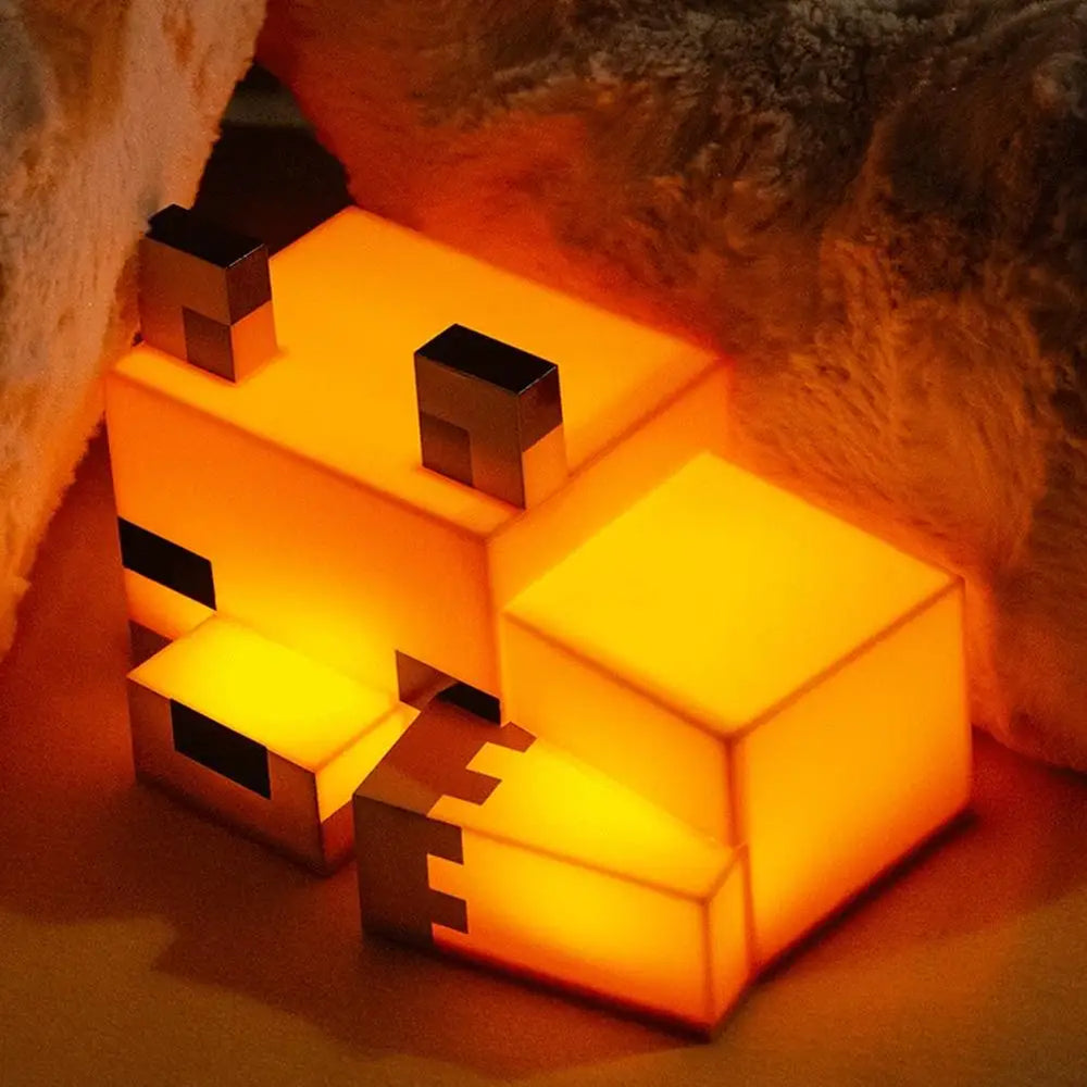 Blocky Pixel Fox Night Light