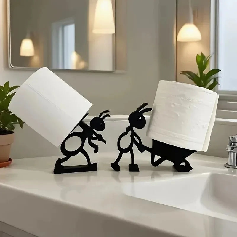 Portarrollos de papel higiénico de hormiga