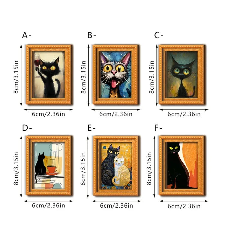 Six-Piece Mini Art Magnet Set