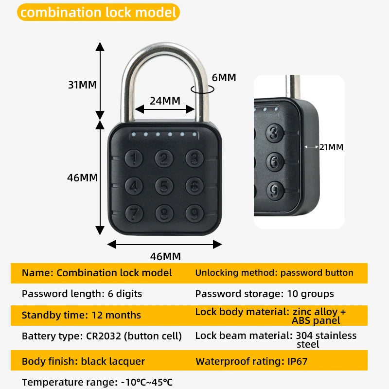 Smart Fingerprint Padlock