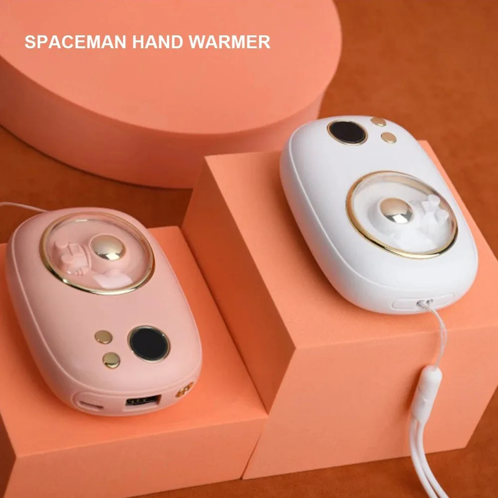 Hand-Warmer Power Bank - White