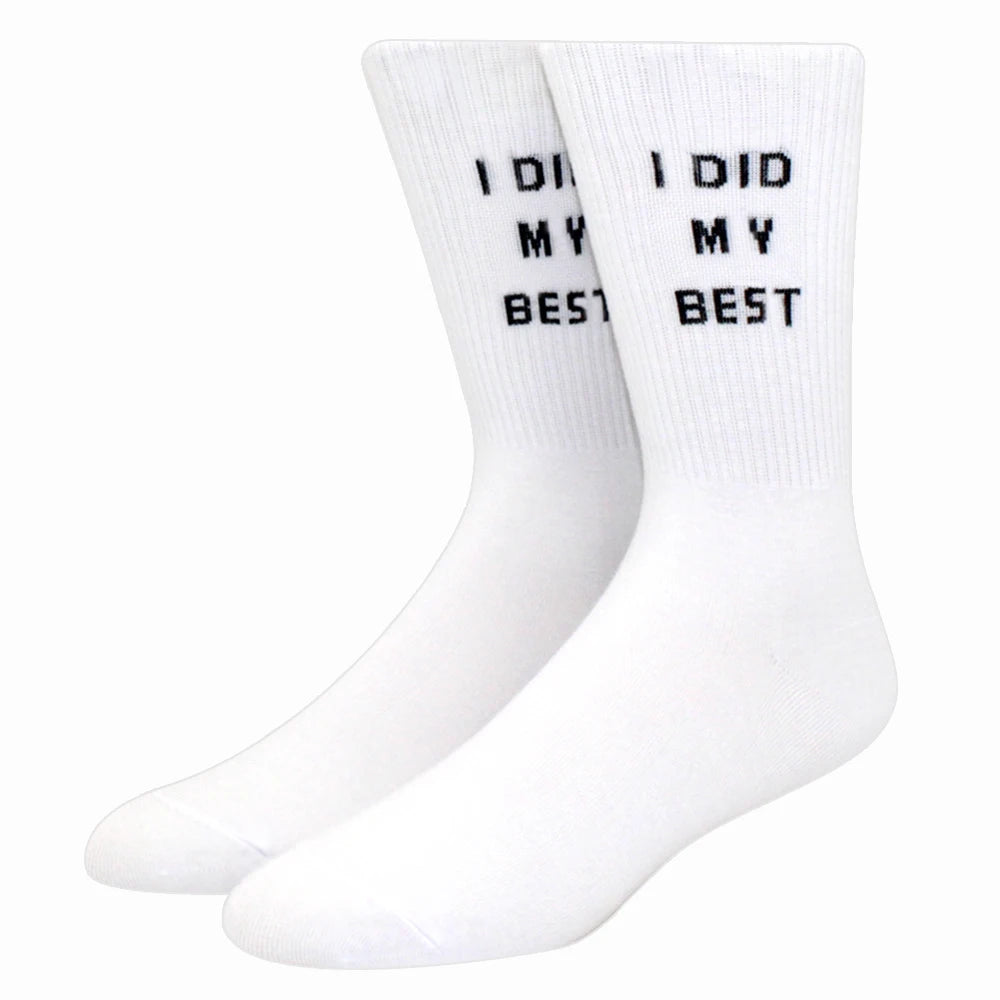 Funny Slogan Crew Socks – view 10