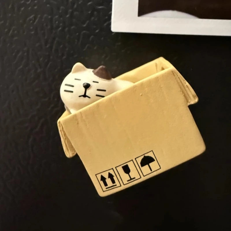 Lazy Cat Coffee-Shop Magnet