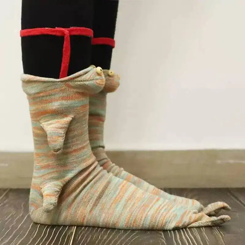 Calcetines de suelo de animales tejidos