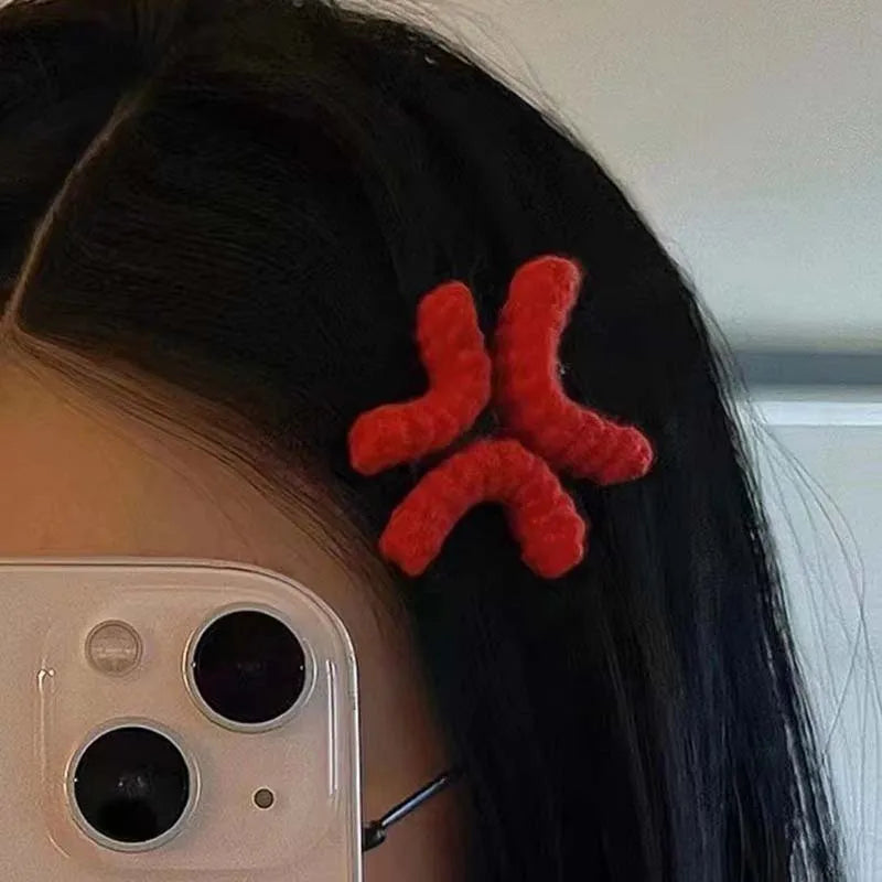 Crochet Anger Vein Hair Clip