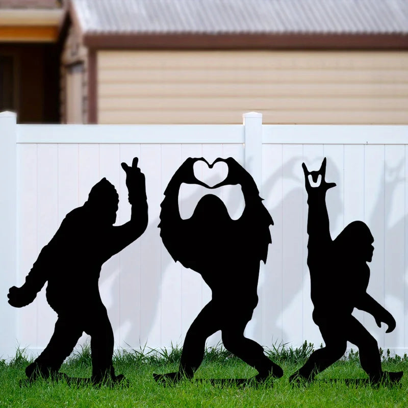 Patriotic Sasquatch Yard Stake