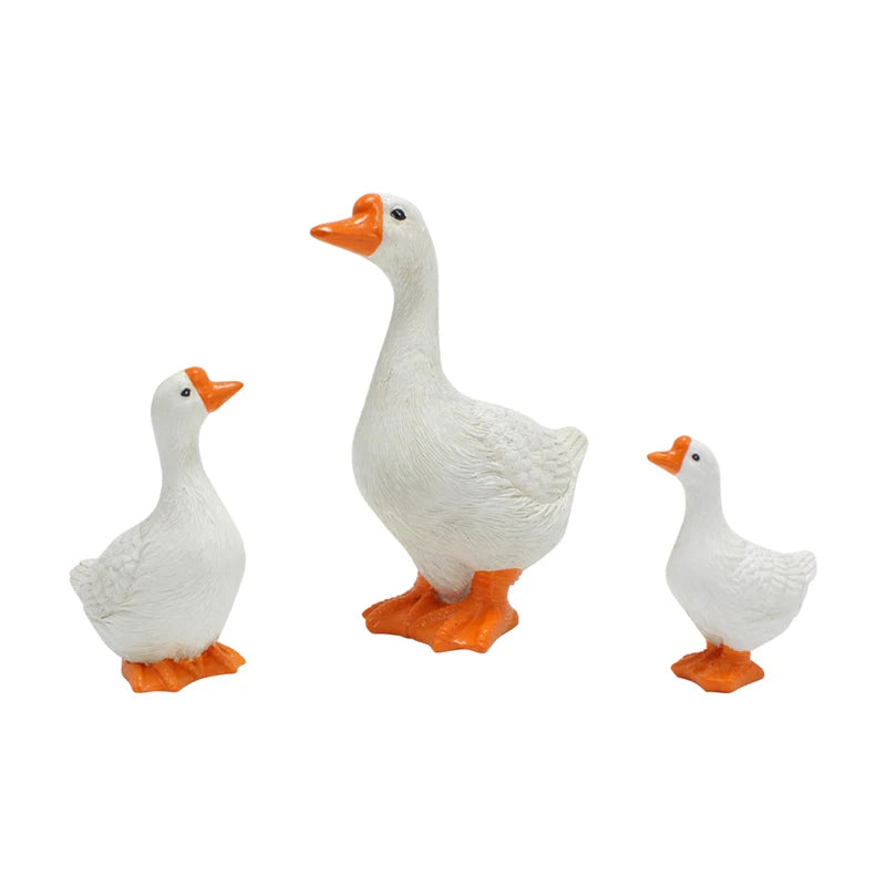 Resin Goose Trio