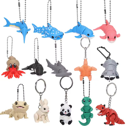 Articulated Ferret Keychain