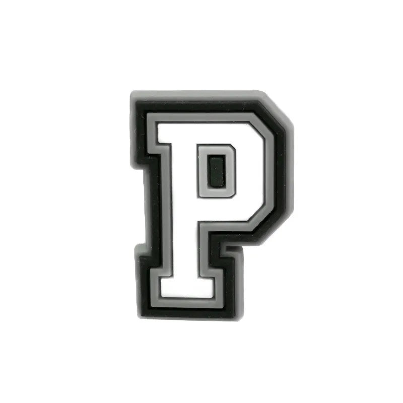 Letter P shoe charm