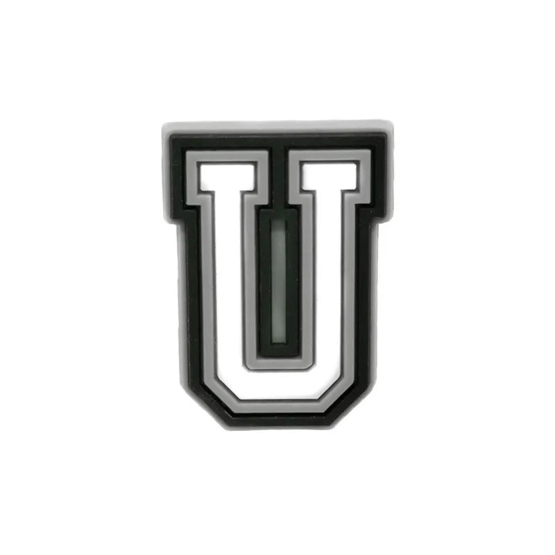 Letter U shoe charm