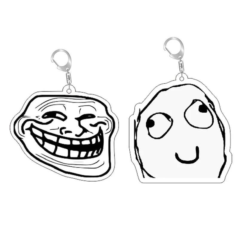 Trollface Keychain
