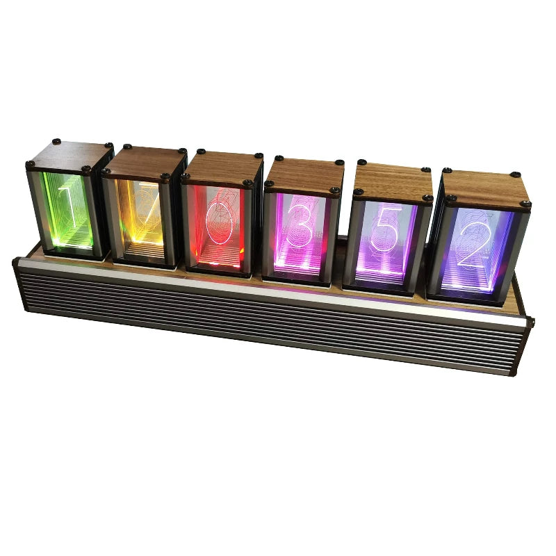 Cyberpunk LED Desk Clock