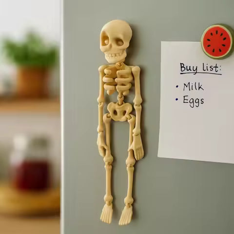 Poseable Skull Magnet
