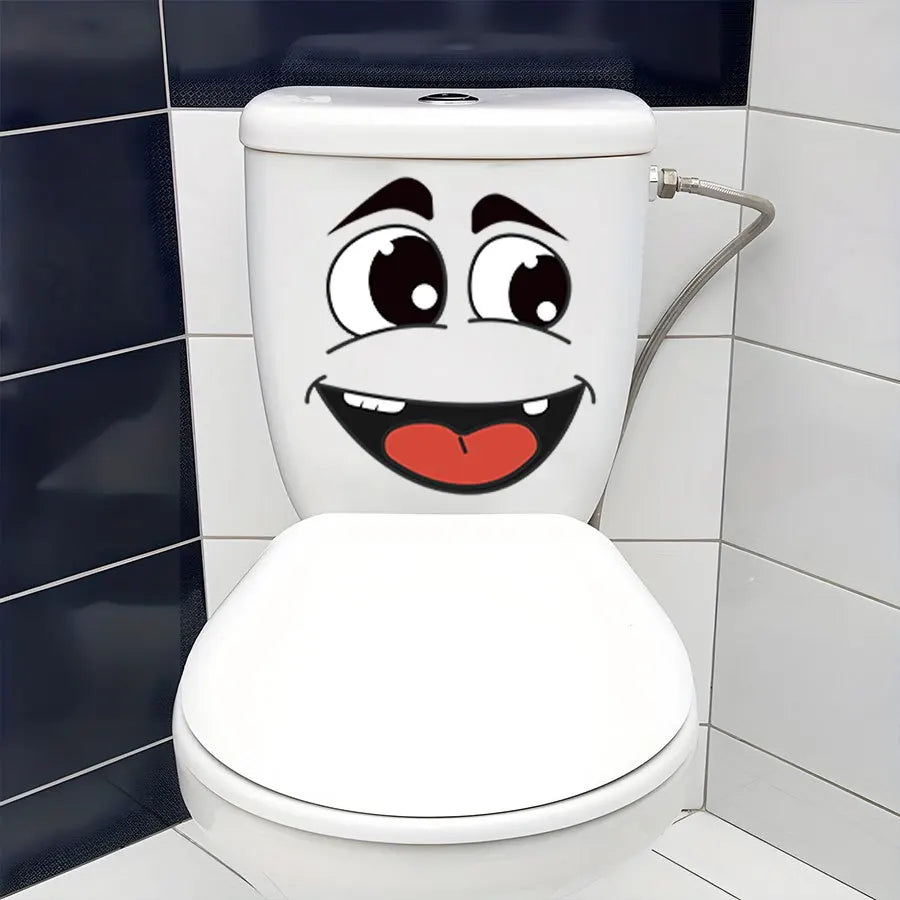 Cartoon Face Bin Stickers