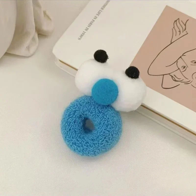 Googly Eye Pom Pom Hair Tie