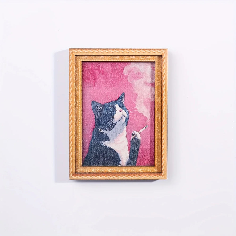 Screaming Kitten Portrait Magnet – view 2