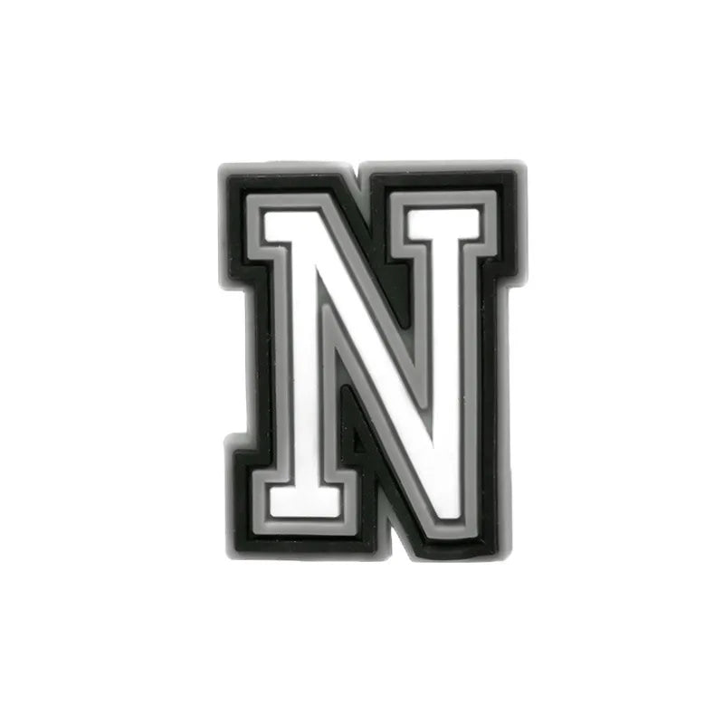 Letter N shoe charm