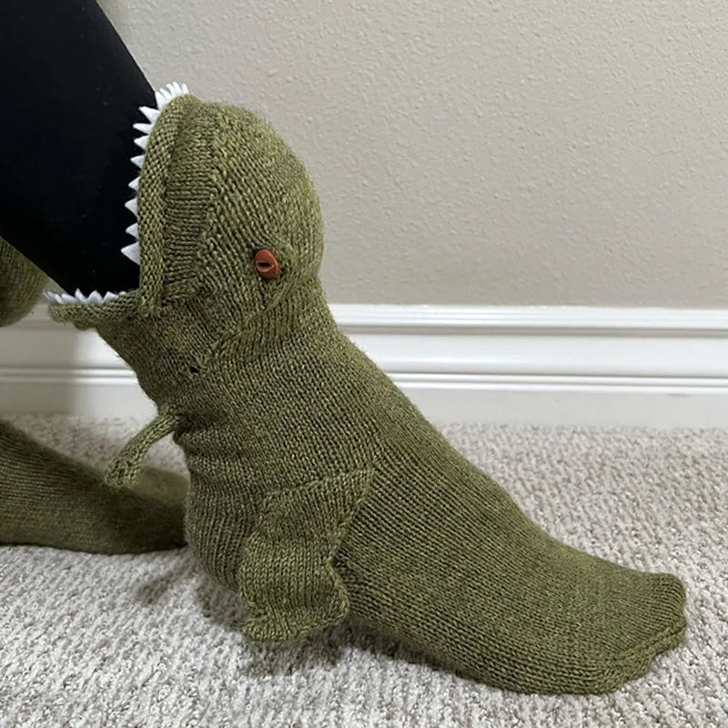 Calcetines de suelo de animales tejidos