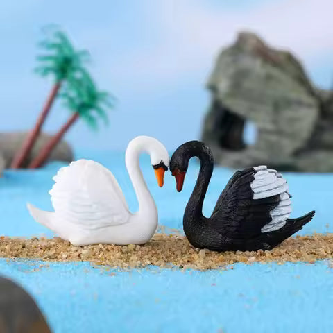 Cisne bonsái en miniatura