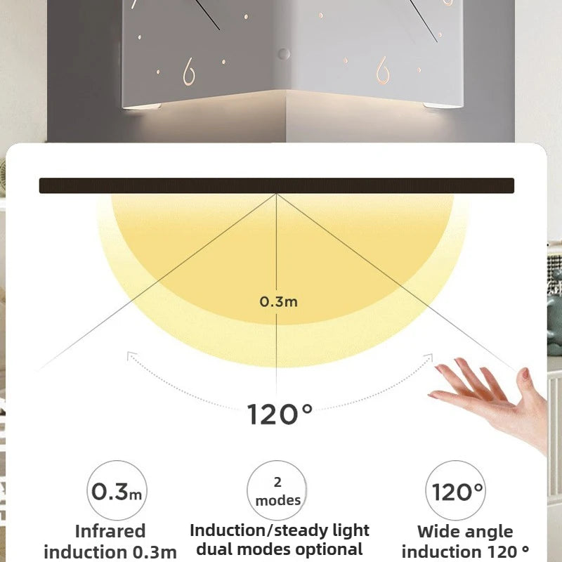 Double-Sided Corner Clock