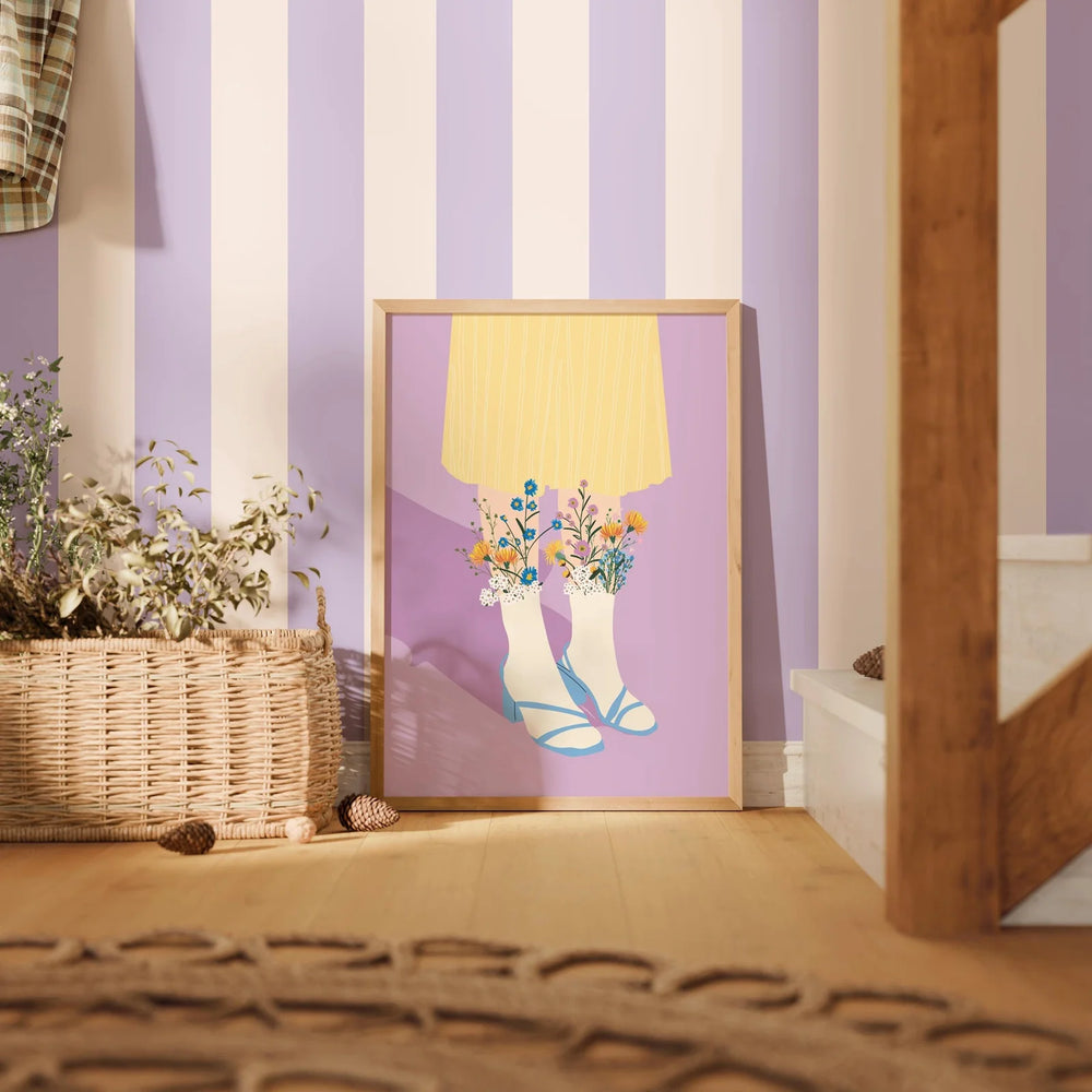 Papel tapiz de rayas maximalista morado