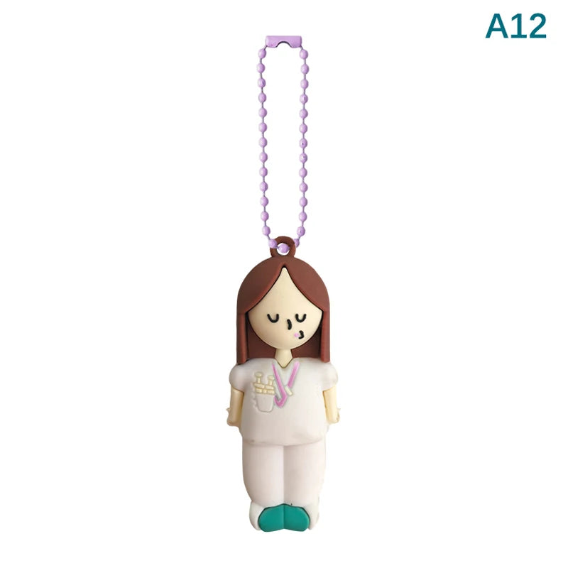 Doctor White Coat ampoule opener keychain